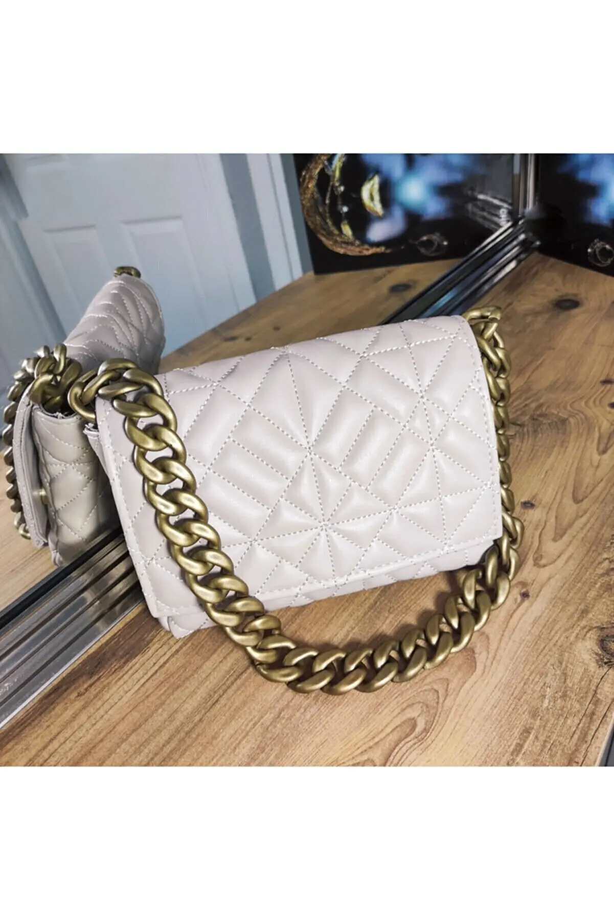 Brand Women's Shoulder Bags 2022 New Fashion Thick Chain Quilted Shoulder Purses And Handbag Handbag Women Clutch Bags Ladies Hand Bag