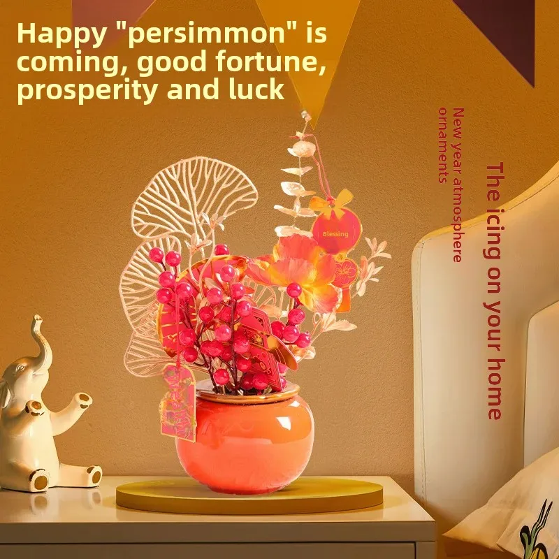 2024 китайский Новый год фестиваль лодки-дракона украшение миниатюрный цветочный