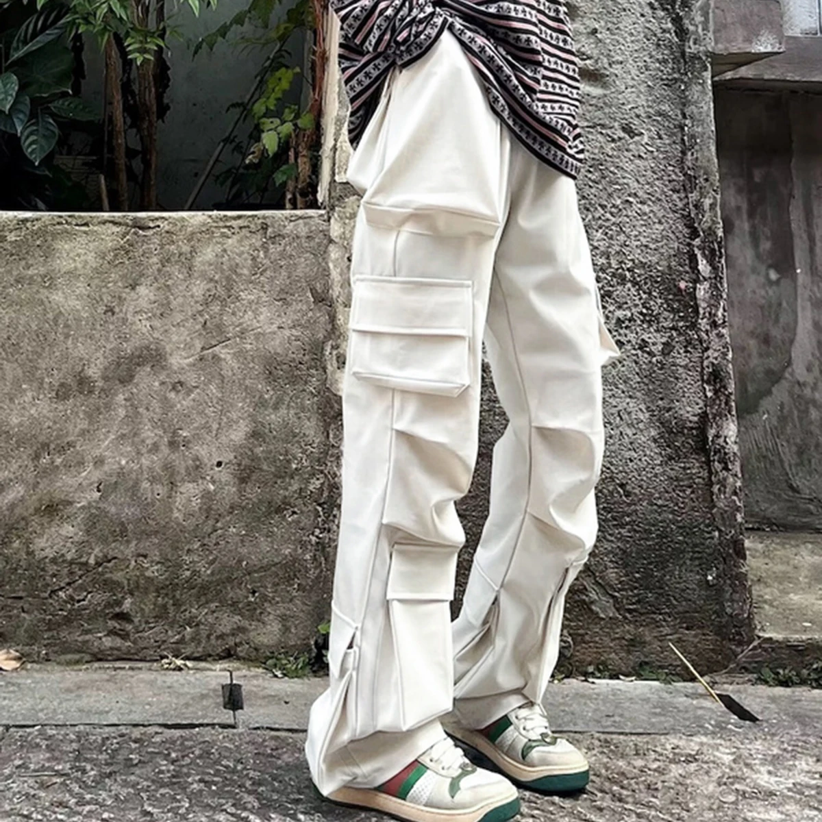 Брюки-карго High Street для мужчин повседневные мешковатые комбинезоны с 3D-крой и