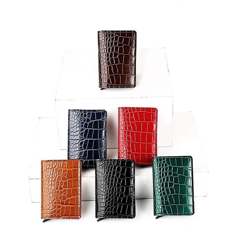 New Aluminum Women Wallet Cards Holders Men Purse Luxury Magic Slim Mini RFID Man Business Wallets Credit Card Note Holder Case