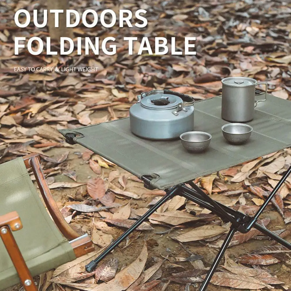 

Outdoor Camping Tent Camping Gear Portable Bracket Tactical Cloth Alloy Table Table Picnic Aluminum Table Folding X8p8