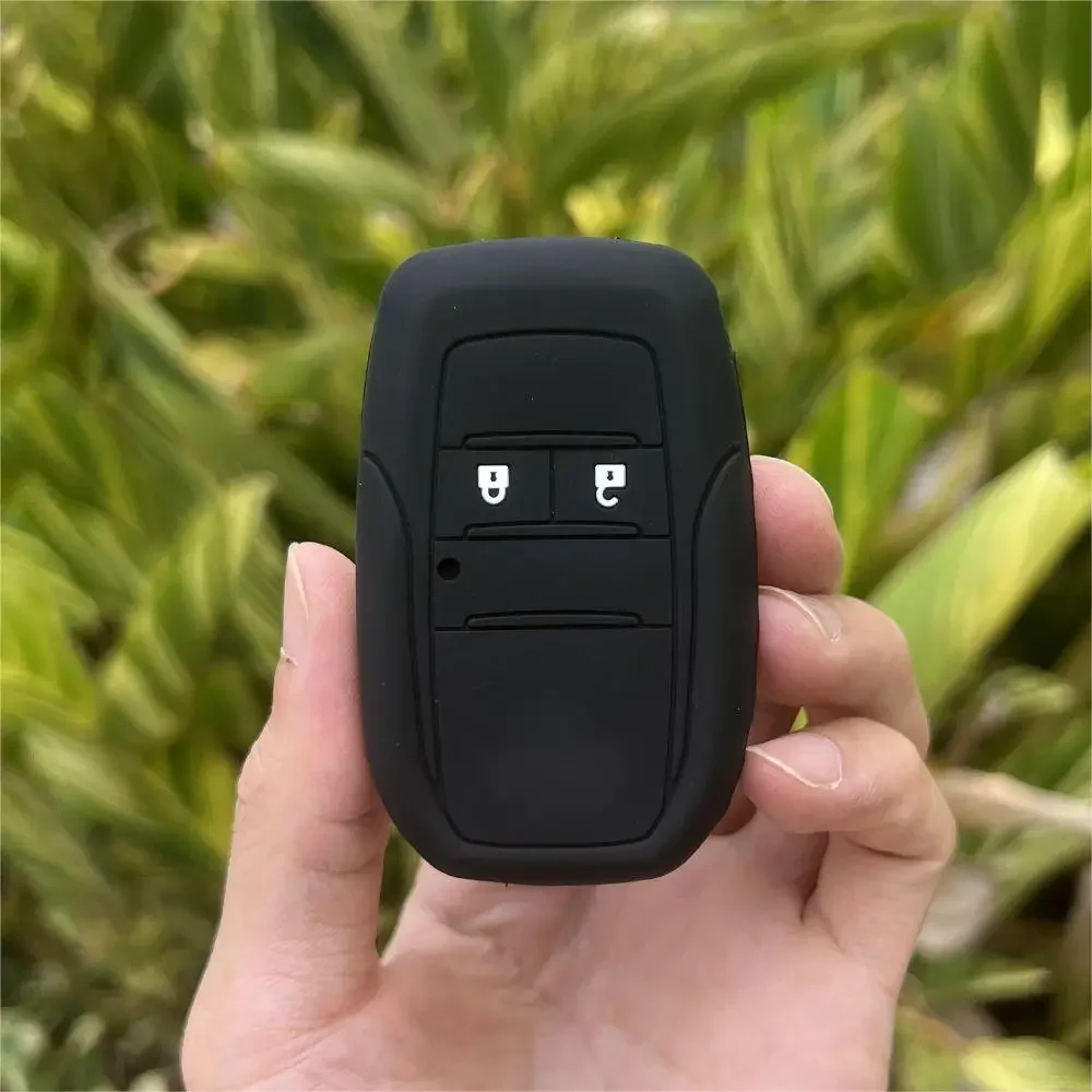 

Силиконовый защитный чехол для автомобильного ключа для Toyota Camry Corolla Reiz RAV4 Crown, 2 кнопки, раскладной, складной, дистанционный брелок, аксессуары