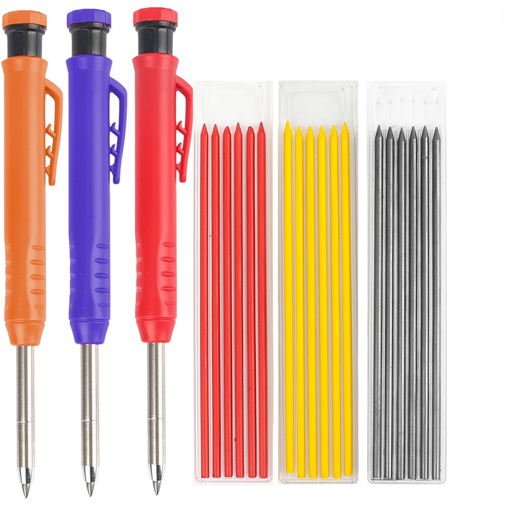 S For Carpentry Multi-functional Engineering Pencil Marking Off Pen Woodworking Supplies