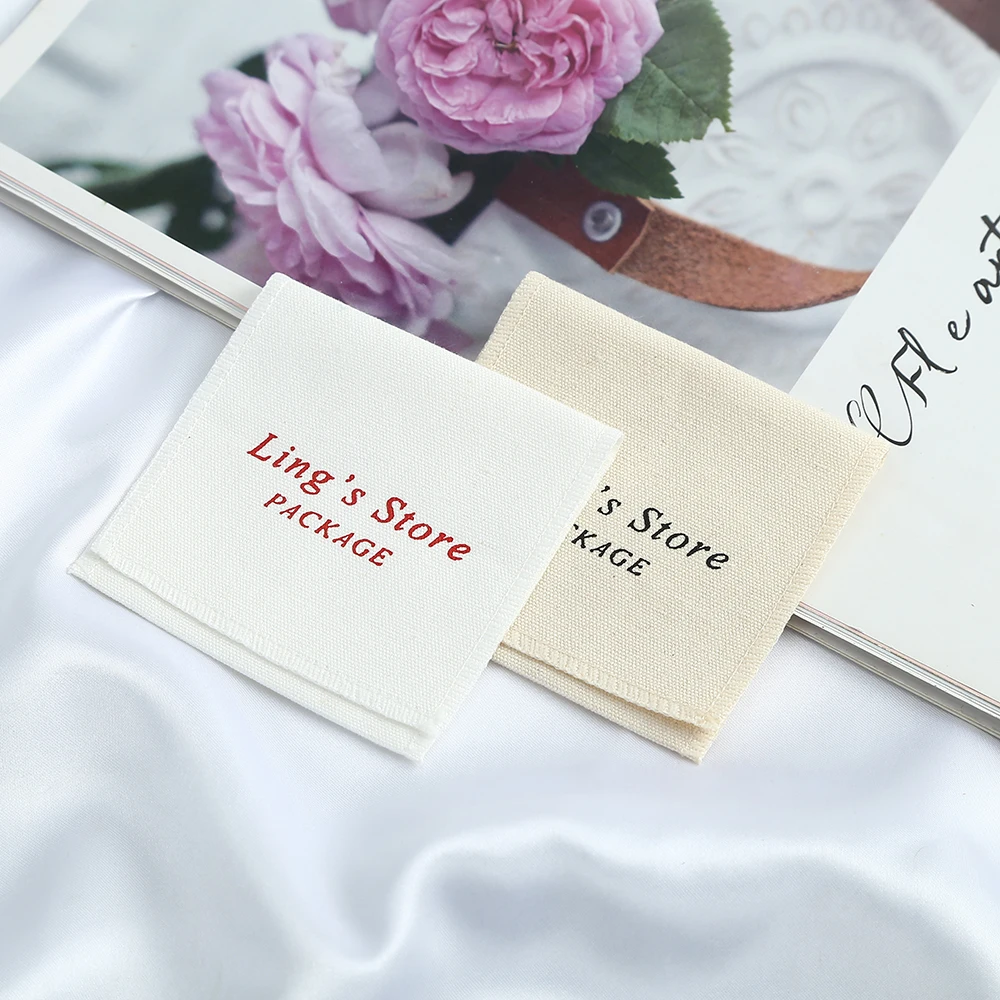 50pcs Small Cotton Purse Pouches Custom Logo Jewellery Travel Gift Drawstring Pocket Jewelry Ring Envelope Organizer Storage Bag