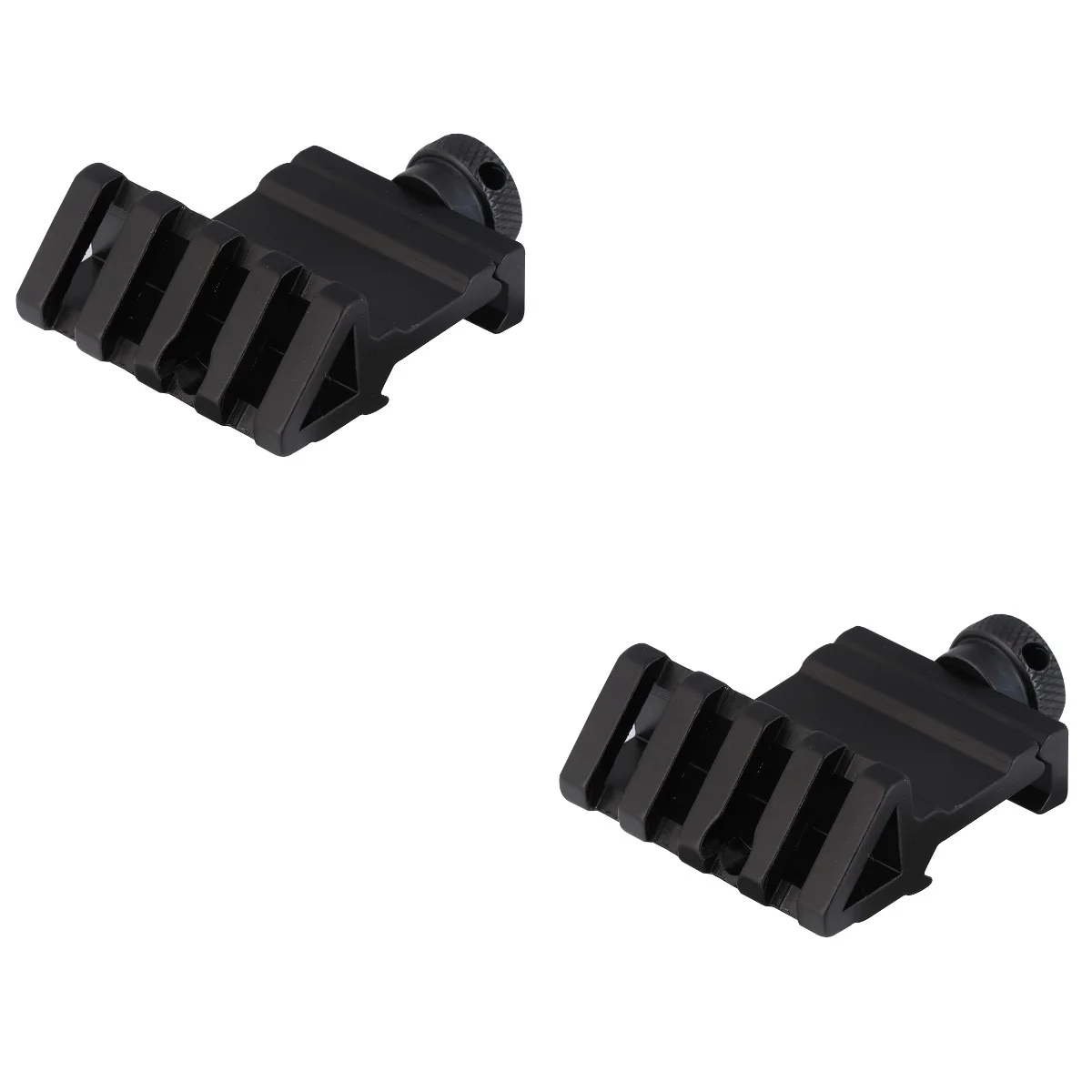 

2pcs 45 Degree Scope Adapter Offset Rail Adapter Side Rail Mount (Black)