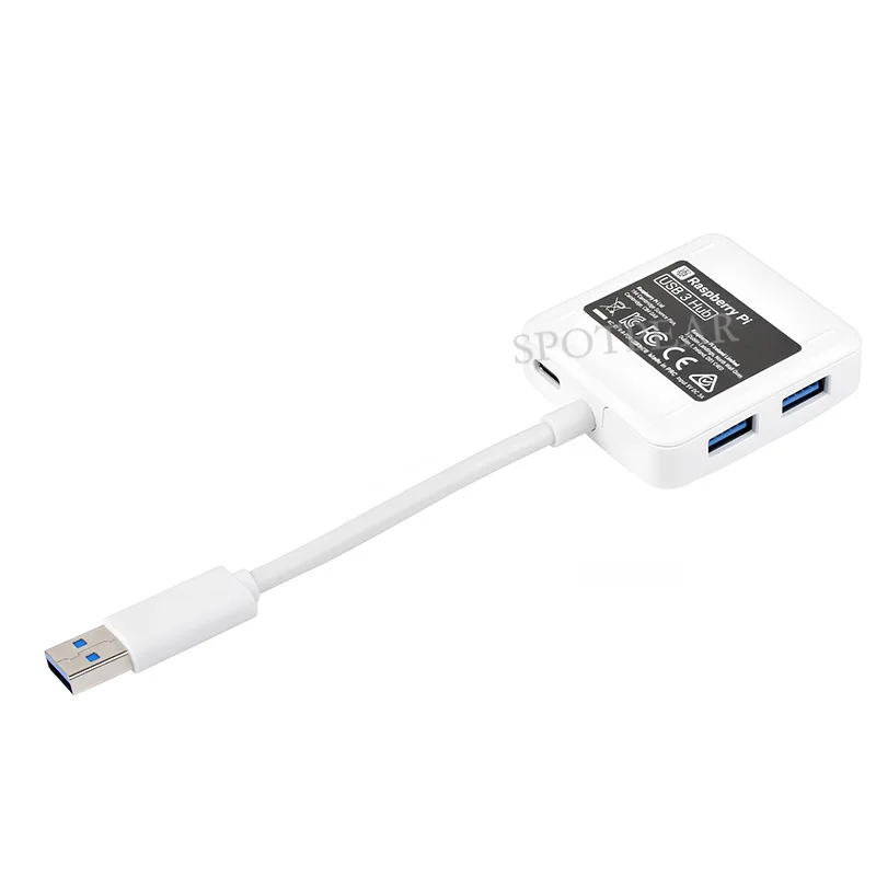 Официальный оригинальный USB-концентратор Raspberry Pi 4 высокоскоростных USB3.0 Type-A 5