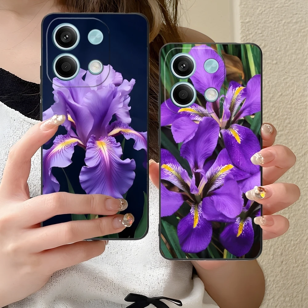 Чехол для мобильного телефона Iris Flower Pretty чехол Xiaomi Redmi Note 13 12 11 10 9 8 7 6 S A Pro Lite Plus