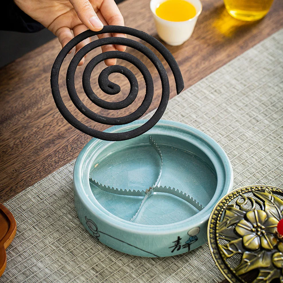 Керамическая катушка для комаров Ge печи курильница благовоний с полым покрытием