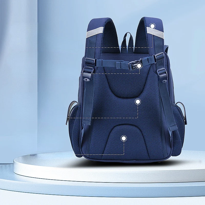 Grade 3-6 Children British Style Primary School Students Bags New Girls Boys Large Capacity Simple Large Capacity Backpacks Hot