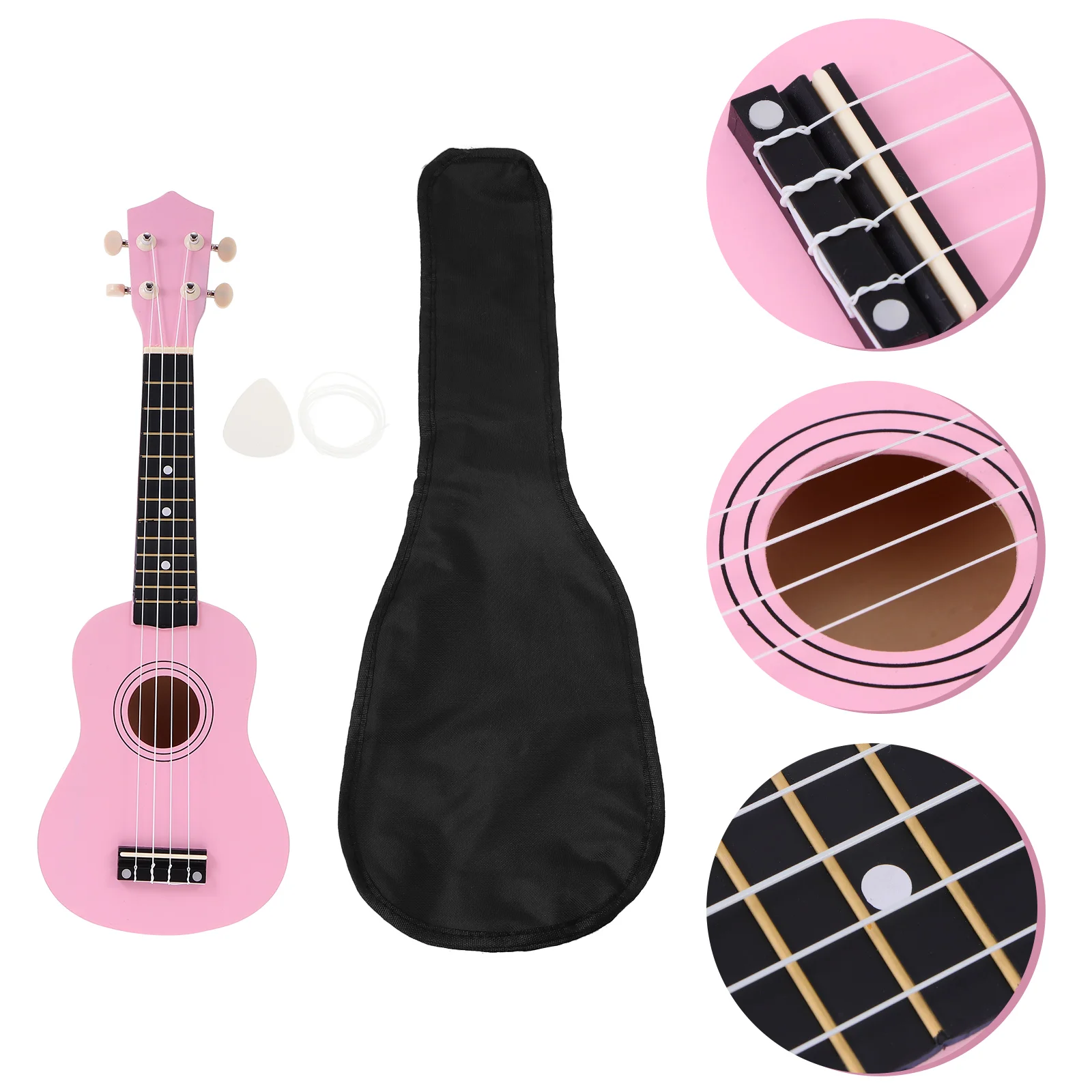 

1Pc Creative Ukulele Beginner Acoustic Instrument Lovely Kids Playing Ukulele