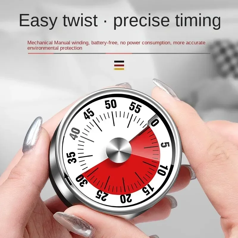 Таймер из нержавеющей стали кухонный механический студенческий таймер