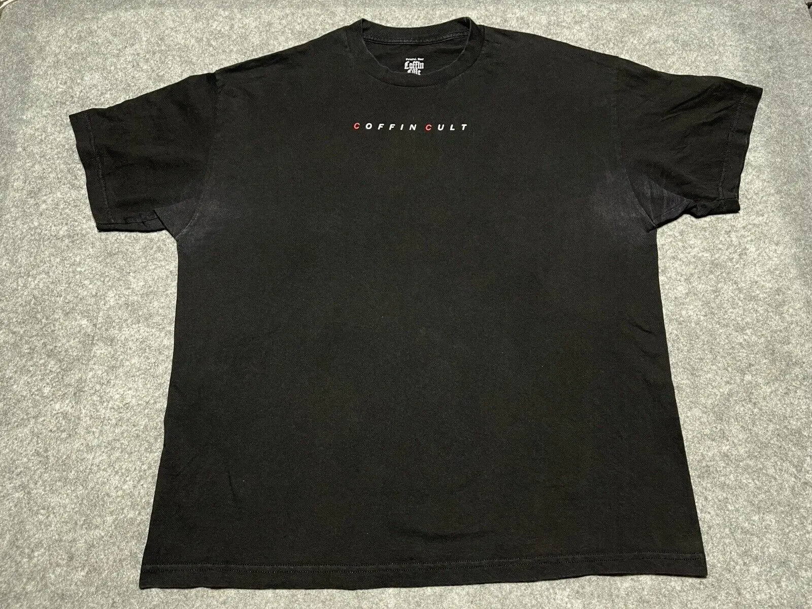 Погребальная одежда гроб культ темные подмышки черная хлопковая рубашка XL