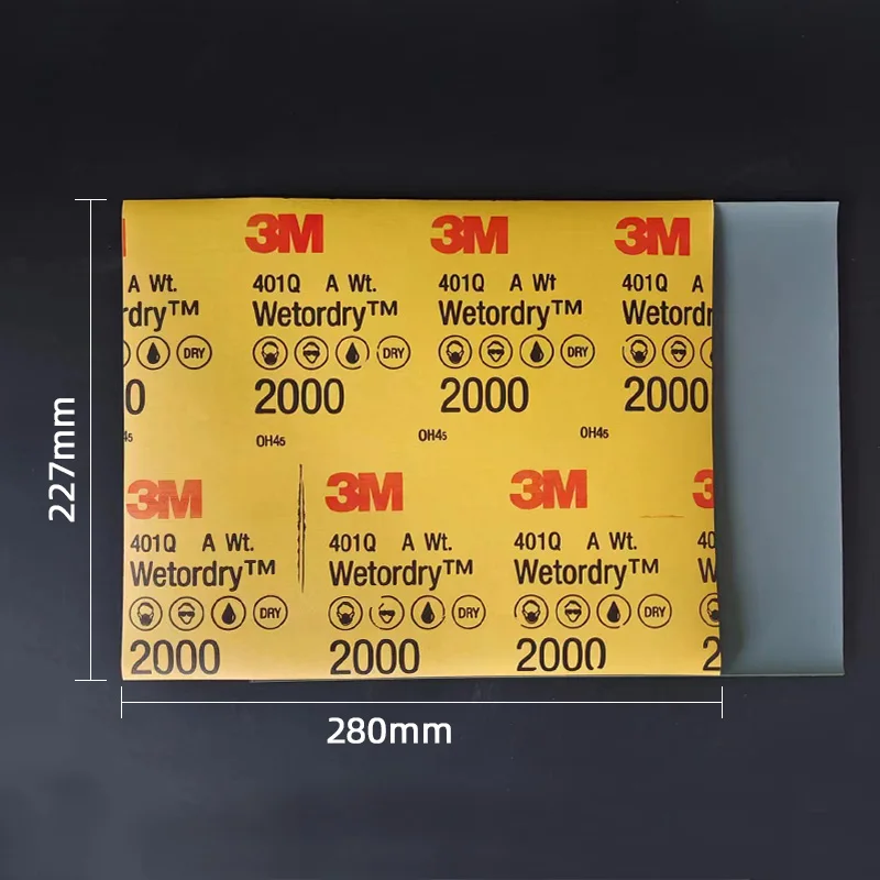 Наждачная бумага 3M40 1Q Beauty 2500 сетка для тонкой полировки шлифовальная кожа