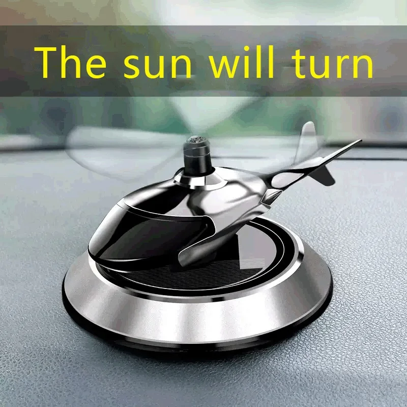 

Car Solar Airplane Model Air Freshener Center Console Decoration Car Perfume Interior Ornament Accessories
