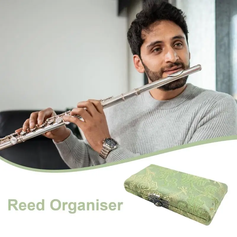 Чехол для трости деревянный чехол хранения тростей гобоя держатель коробки