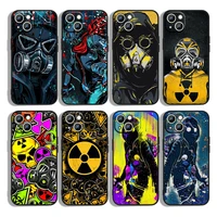cool biochemical gas mask for iphone 13 12 mini 11 xs pro max xr x 8 7 6s 6 plus 5 5s se 2020 black phone case cover capa