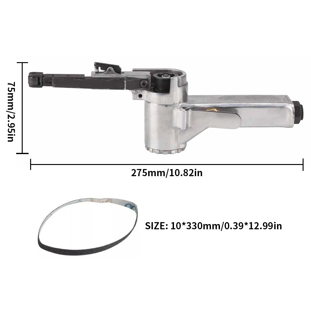 3/8-дюймовая Пневматическая Ленточная Шлифовальная Машина 10 Лент Для Полировки