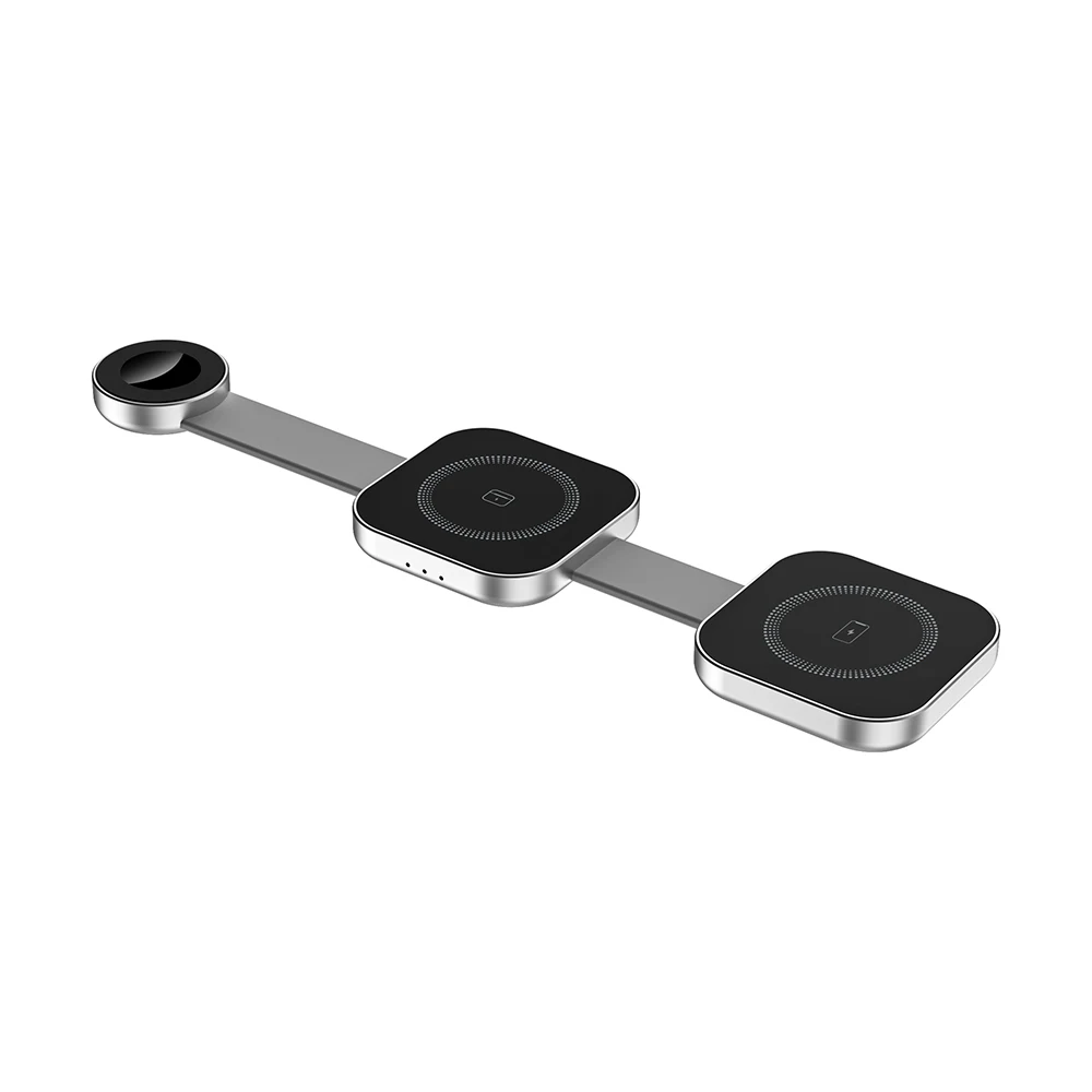 Беспроводное зарядное устройство WiWU 3 в 1 для iPhone 16 15 14 13 складное Apple Watch быстрая