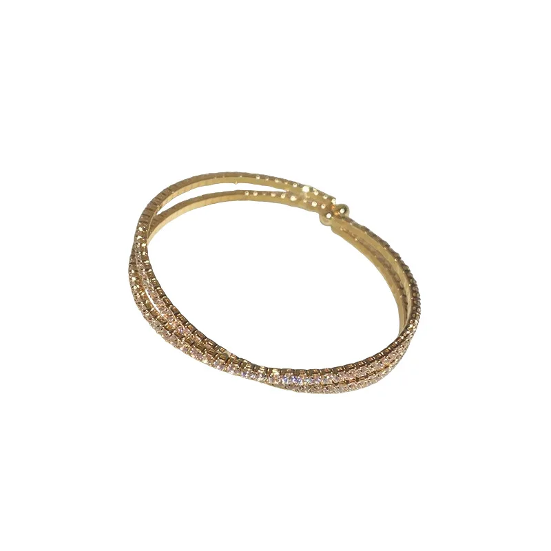 Манжеты модный браслет со стразами медный сплав золотой серебряный цвет для