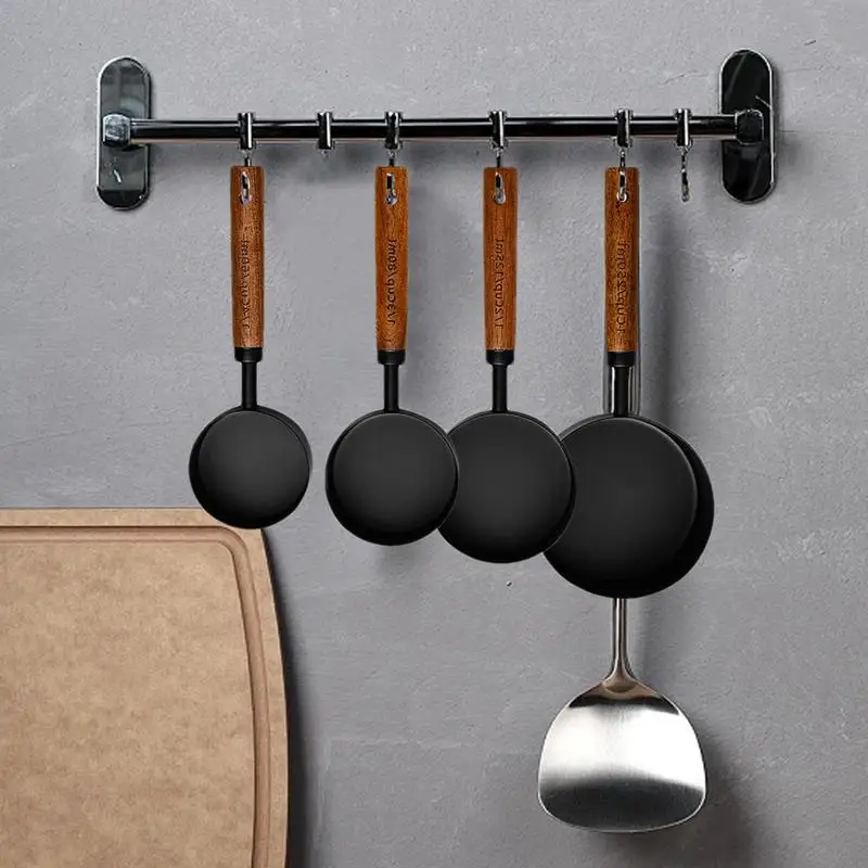 4 шт. мерная ложка столовые ложки с деревянной ручкой из акации штабелируемые