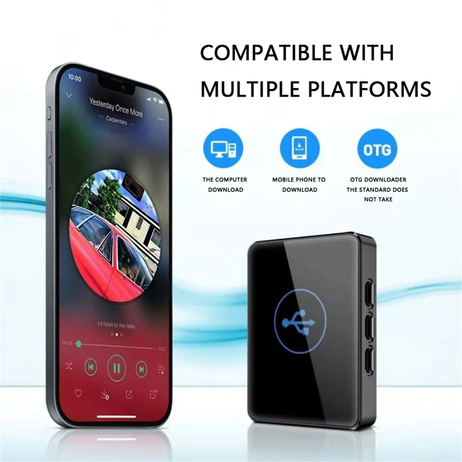 MP3-плеер с поддержкой Bluetooth 1 8 дюйма 8/16/32/64 ГБ |
