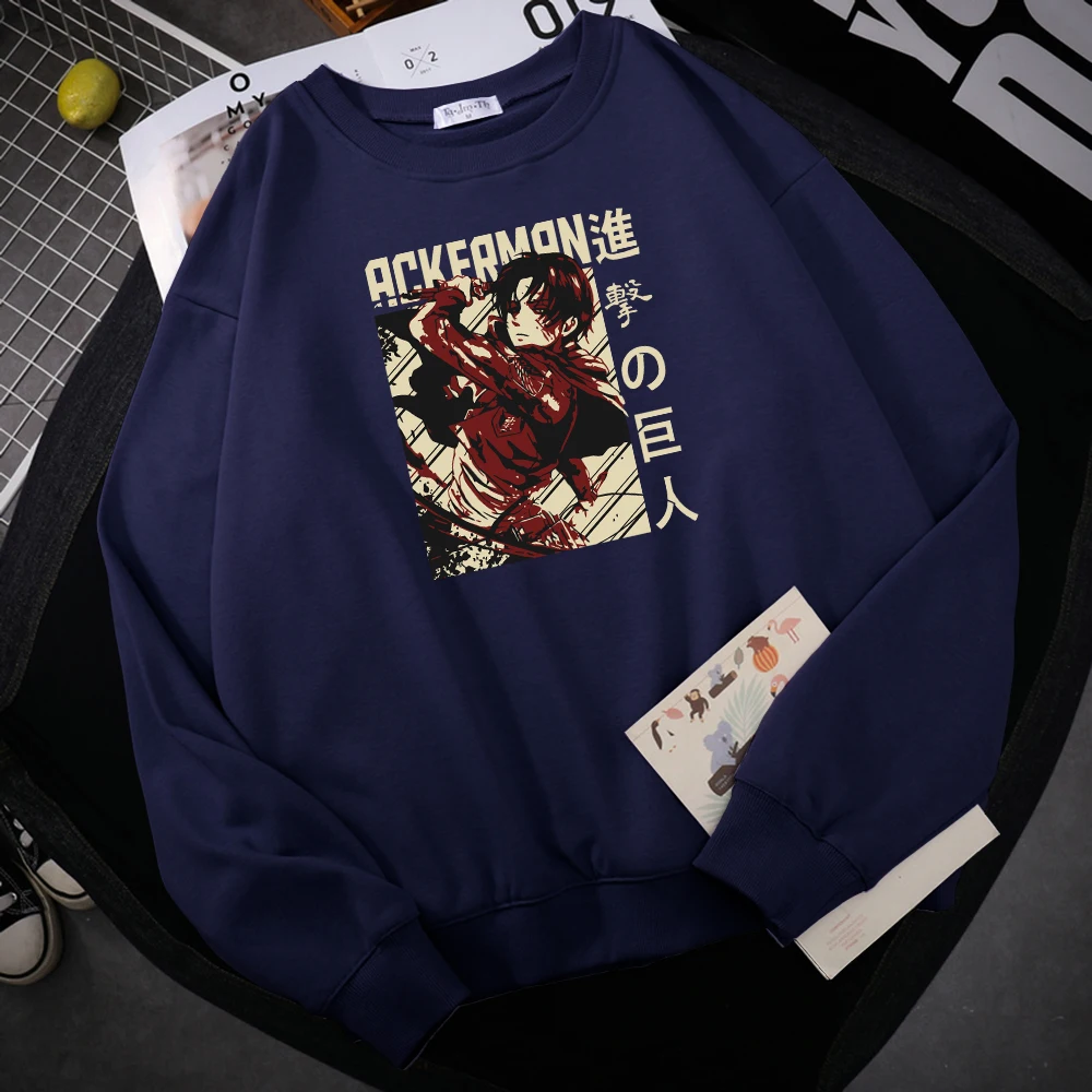 

Anime Attack On Titan Printed Men Hoodies Autumn fur-liner Hoodie Harajuku S-XXL Hoody Fashion High Quality Female Sportswear