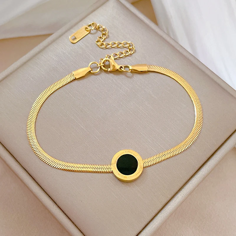 Браслет-цепочка RAKOL Женский Ювелирное Украшение из нержавеющей стали с тиснением