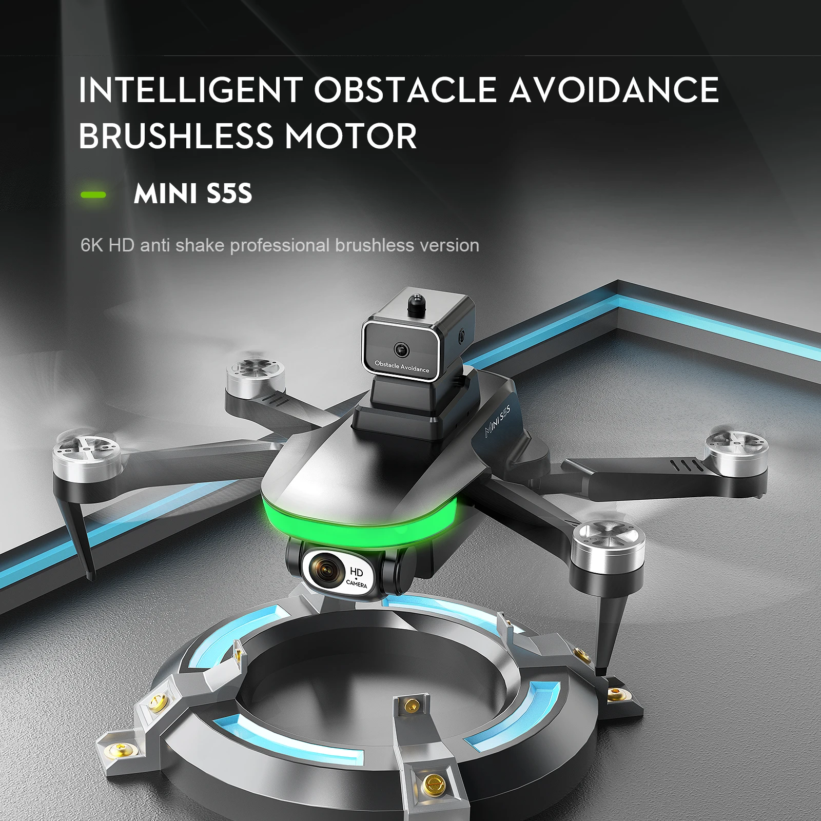 S5S Mini Profesional Drone 4K HD Dual Camera Obstacle Avoidance Aerial Photography Dron Brushless RC Quadcopter 3KM Toys Gifts enlarge