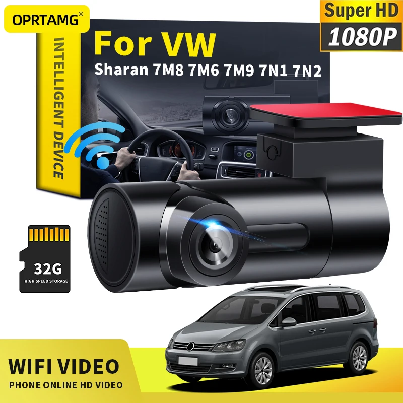 

OPRTAMG Car Dashcam Car DVR MSC 1080P HD Camera WiFi dash cam For Volkswagen VW Sharan 7M8 7M6 7M9 7N1 7N2 1994-2016 2017-2022