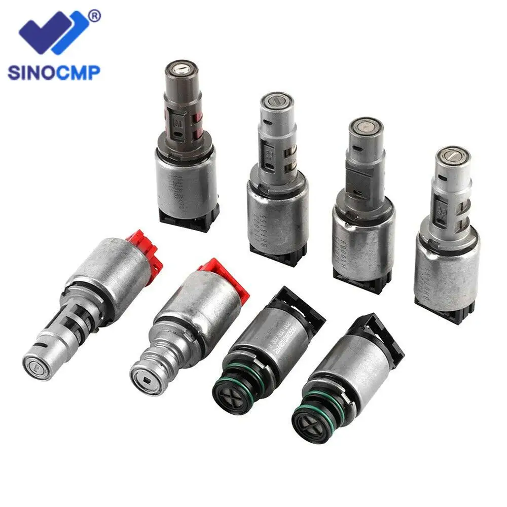 

8 шт. A6MF1 A6MF2 комплект соленоида A6LF1 A6LF2 A6LF3 для Hyundai Kia Chevrolet TUCSON CARENS FORTE 6-скоростная автоматическая коробка передач