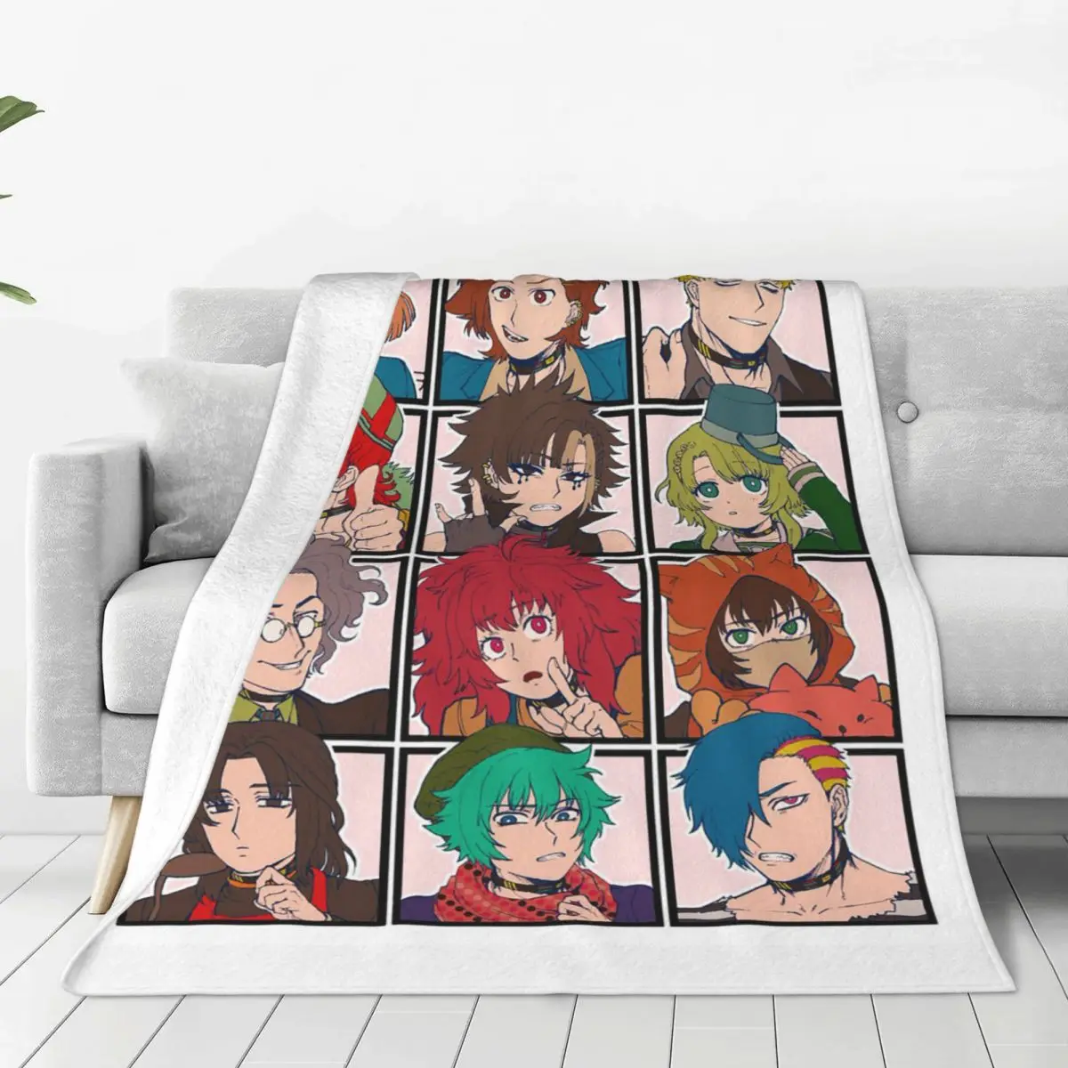 

Your Turn To Die Shin Sou Idk Sara Kinda Flannel Blankets YTTD Anime Game Funny Throw Blankets for Home 125*100cm Bedspreads