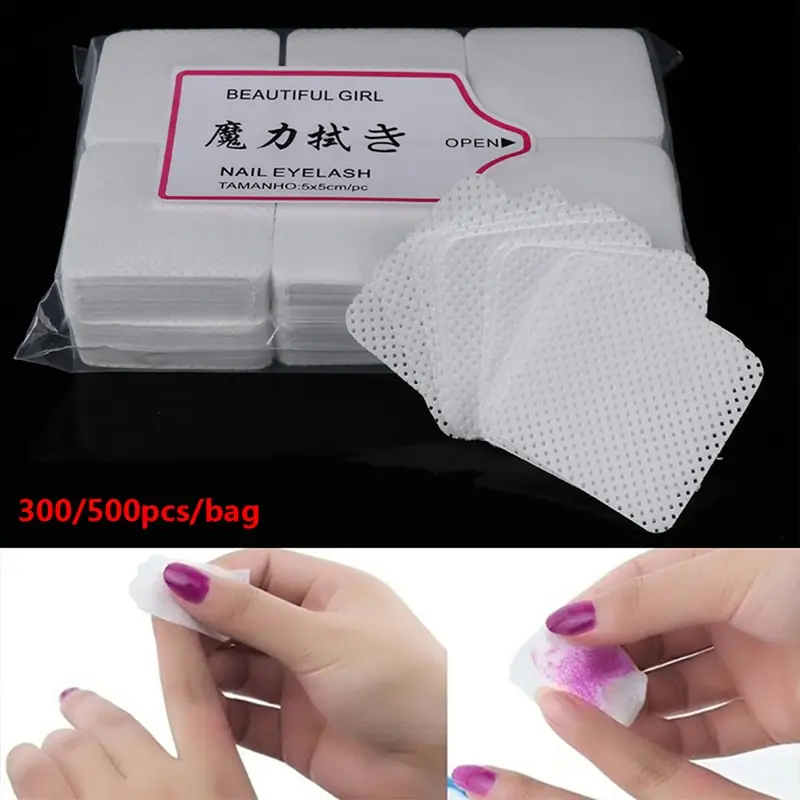 

Makeup Nail Polish Nail Wipes UV Gel Tips Remover Cleaner Paper Pad Nail Art Cleaning Tool