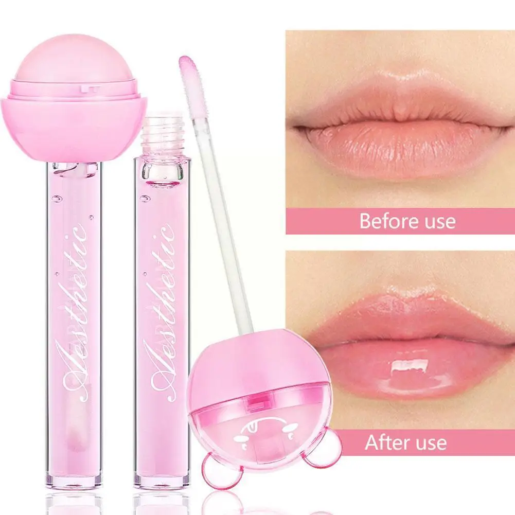 

2 In 1 Cute Lip Balm Lipgloss Moisturizer Candy Magice Tint Long Lasting Lipglazes Waterproof Cosmetics Lipstick Lip R6X2