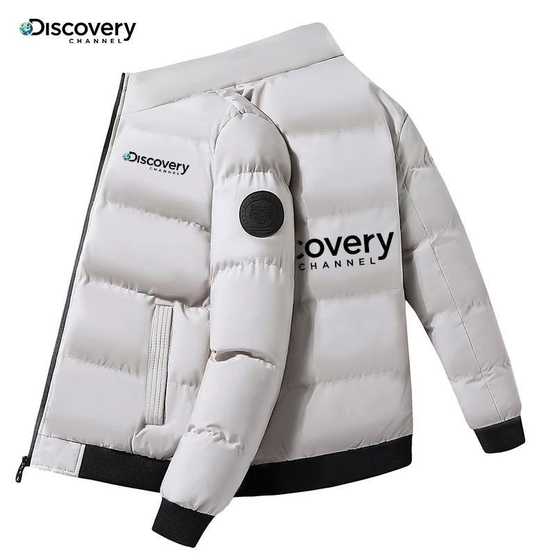 New Discovery Channel Outdoor Thermal Jacket Men's Casual Outer Premium Heavyweight Parka Style Winter Thermal Clothing