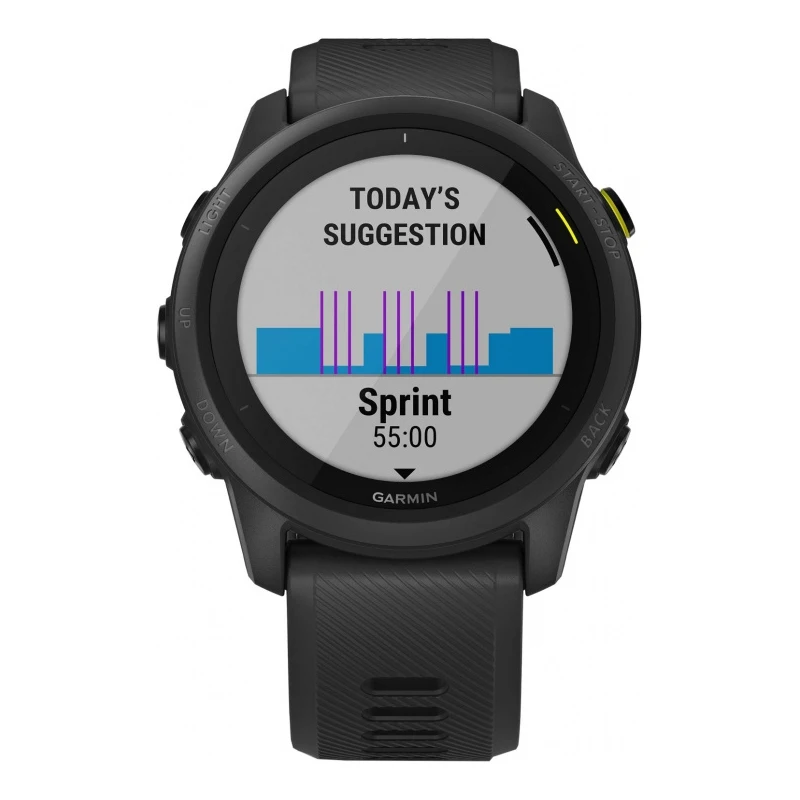 Умные часы Garmin Forerunner 745 240x240 с компасом, гироскопом, акселерометром, термометром, монитором сердечного ритма, шагомером, альтиметром, часами и наручными часами.