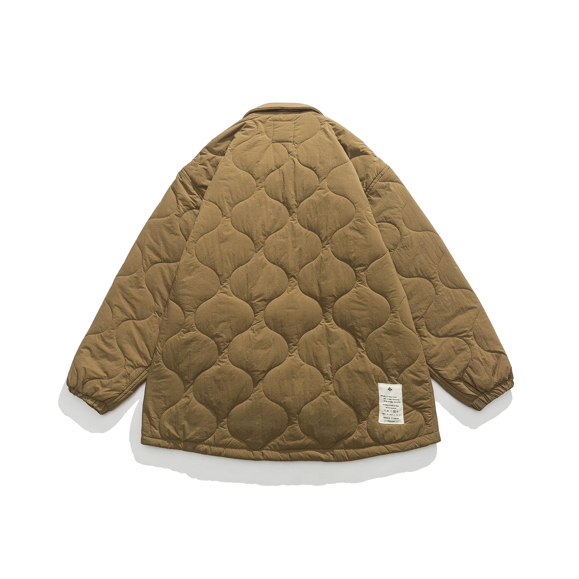 Retro autumn and winter tooling jacket liner quilted waterproof warm coat outdoor camping jacket