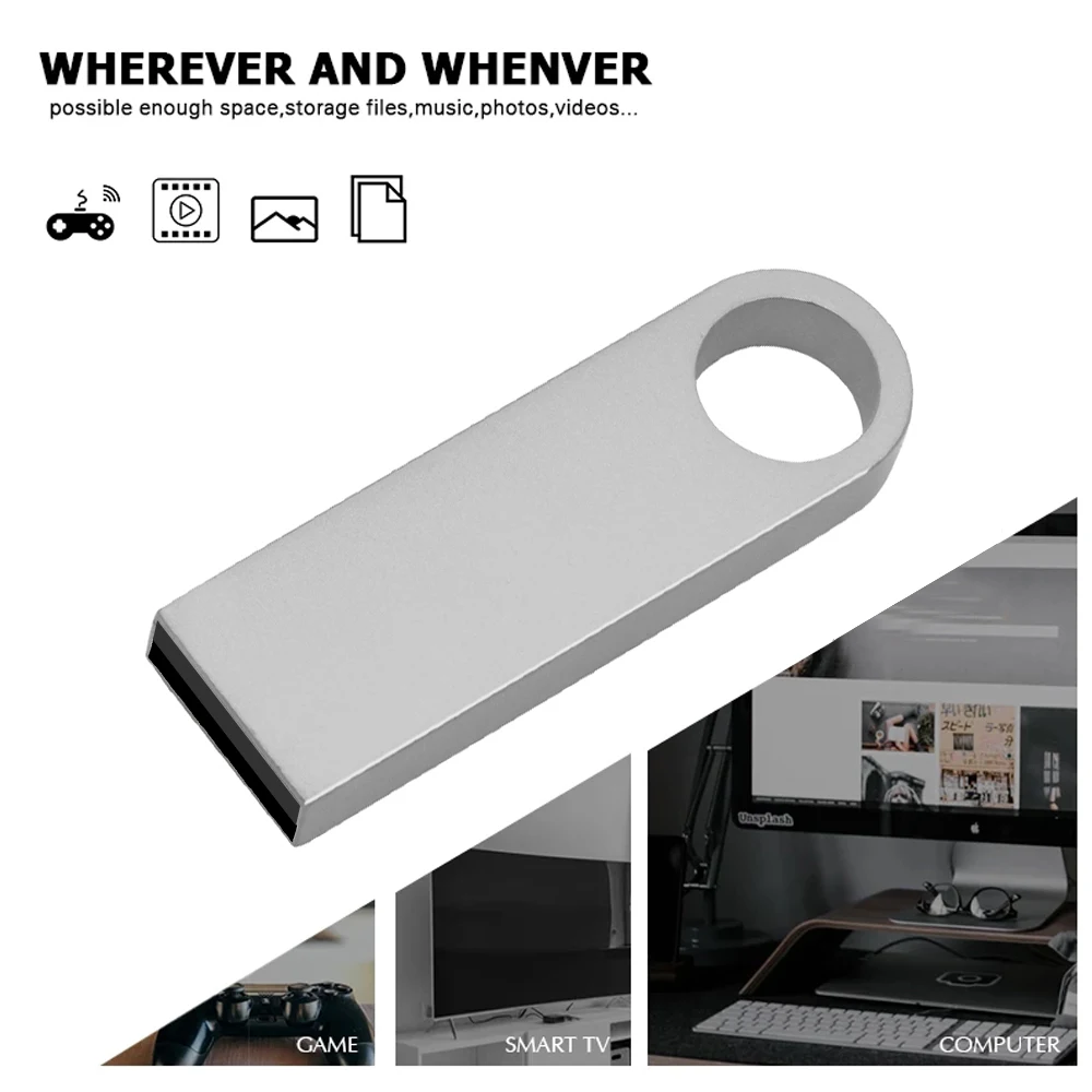 Фото 50 шт. USB-флешки с бесплатной индивидуальной печатью логотипа, 4 ГБ, 8 ГБ, металлические, 2.0, 16 ГБ, 32 ГБ, 64 ГБ, 128 ГБ, бизнес-подарок, флеш-накопитель с ключом №5