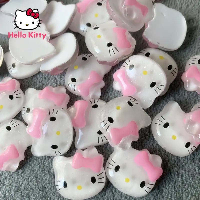 

Hello Kitty Decorative Patch Cat Head Shape Jewelry Accessories Hairpin Jewelry Diy Homemade Material Accessories Self-adhesive