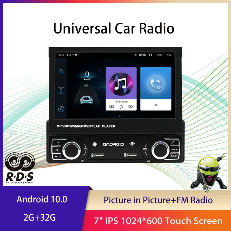 

7'' Universal Auto Stereo Radio Multimedia Player 2 Din Android 11 Car GPS Navigation For VW Nissan Hyundai Kia Toyota Ford