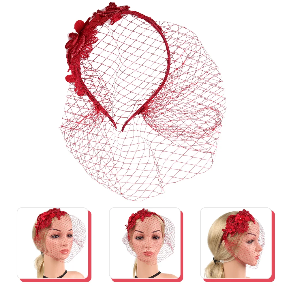 

Veil Net Fascinators Hats Women Fasinators The Hair Fashionable Dressy Headband Tea