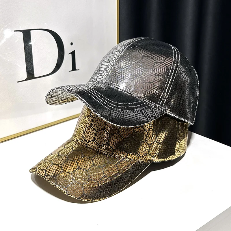 Шапка в золотистую клетку с язычком утки для мужчин и женщин новинка 2023