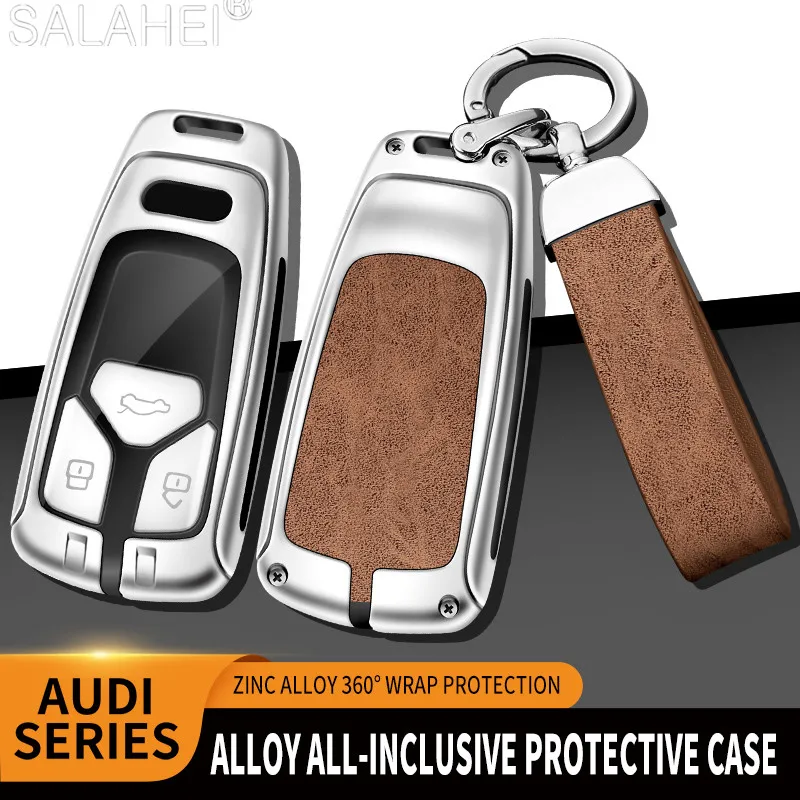 

Car Remote Key Case Cover Shell For Audi A4 B9 A5 A6 8S 8W Q5 Q7 4M S4 S5 S7 TT TTS TFSI RS Protector Fob Keyless Accessories