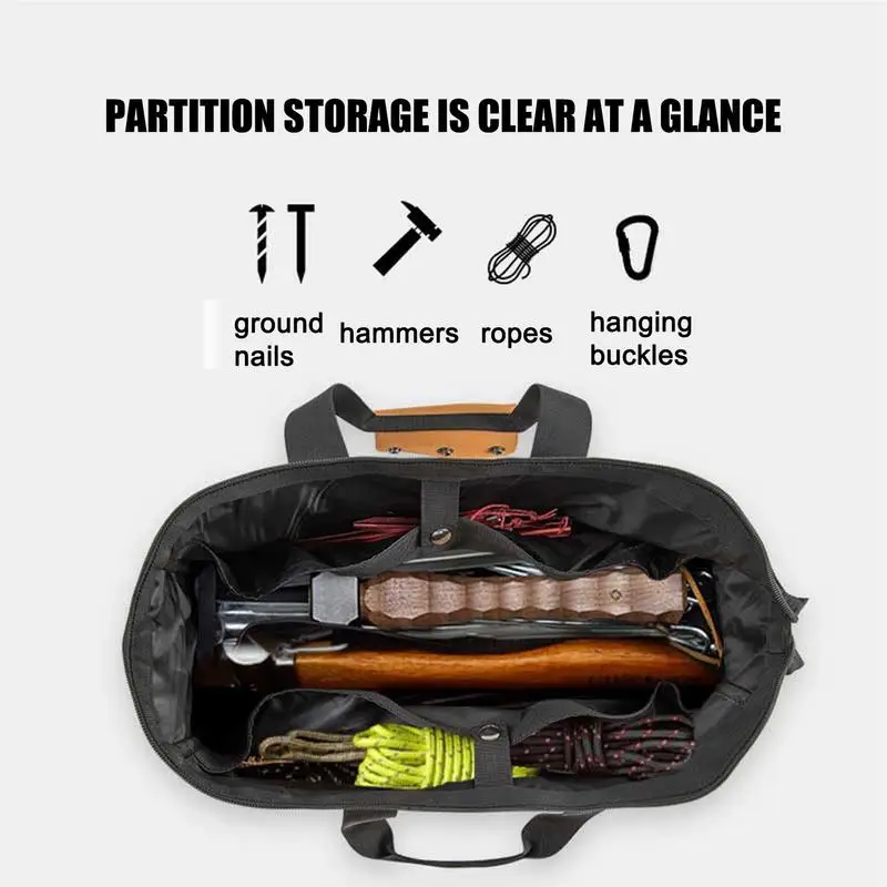 

Outdoor Camping Camping Storage Bag Camping Meal Bag Large Storage Lamp Tableware Bag Camping Tool Picnic Camp Travel Bag