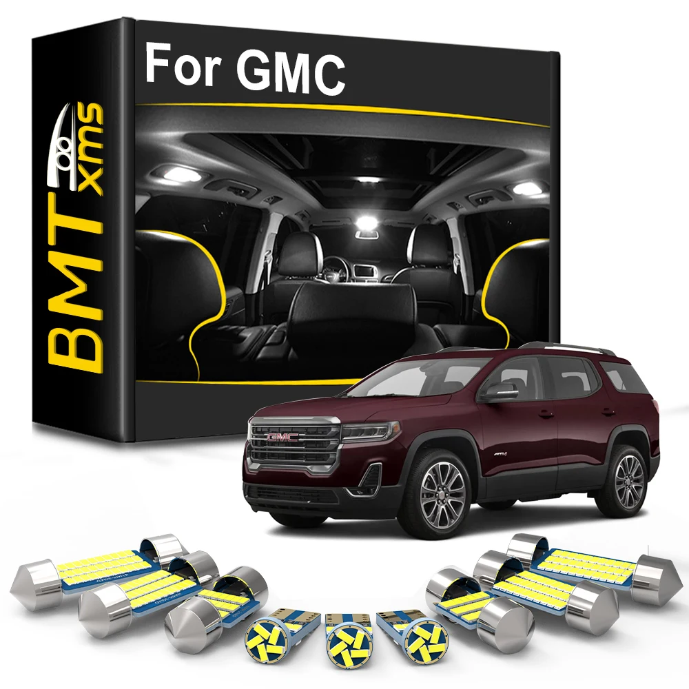 

BMTxms Canbus For GMC Acadia Sierra Terrain Envoy Yukon Savanna Jimmy Canyon Car LED Interior Light Auto Map Dome Accessories