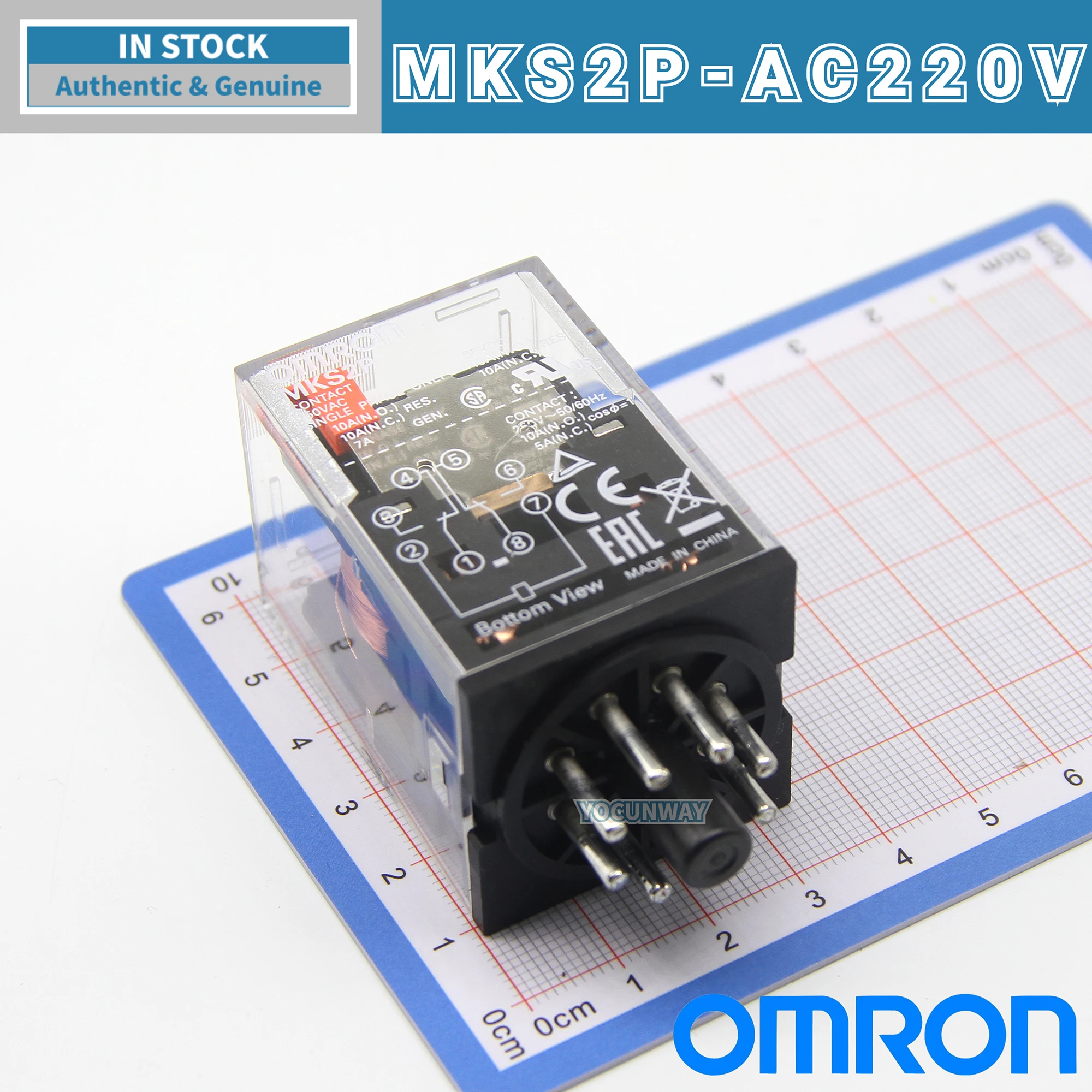 

Новое оригинальное реле общего назначения OMRON MKS2P MKS3P MKS2PN MKS3PN MKS2PI -2 DC24V AC220V