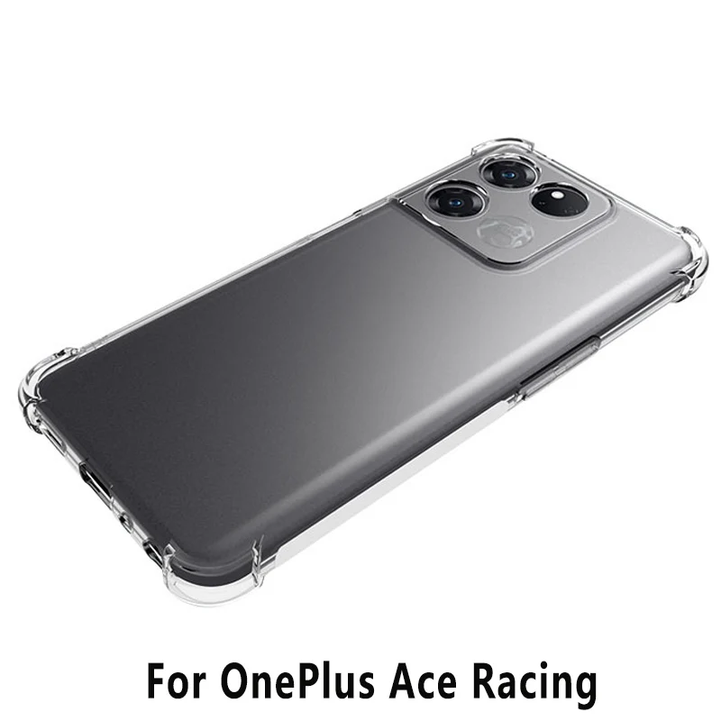 Для Oneplus Ace Racing чехол прозрачная подушка безопасности силиконовый ТПУ задняя