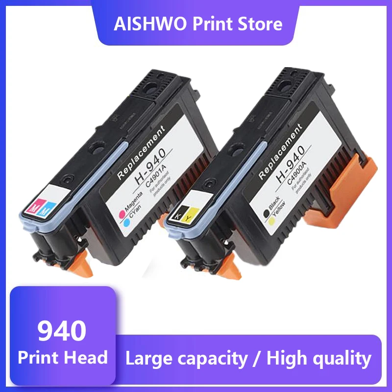 

ASW 1set 2PK Compatible Printhead for HP 940 C4900A Print head for HP940 Pro 8000 A809a 8500A A910a A910g A910n A809n A811a 8500