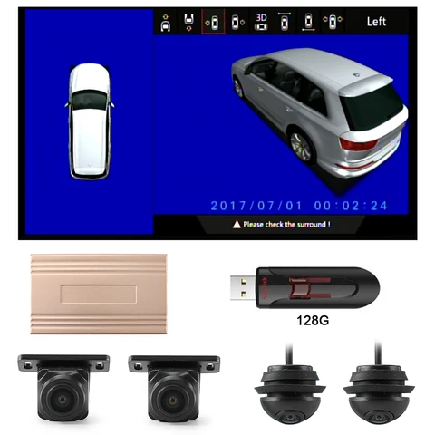 Carsanbo 1080P автомобиль 360 3D профессиональная система «птичий глаз» камера с чипом CR2053 HD Автомобильный видеорегистратор поддерживает несколько моделей автомобилей