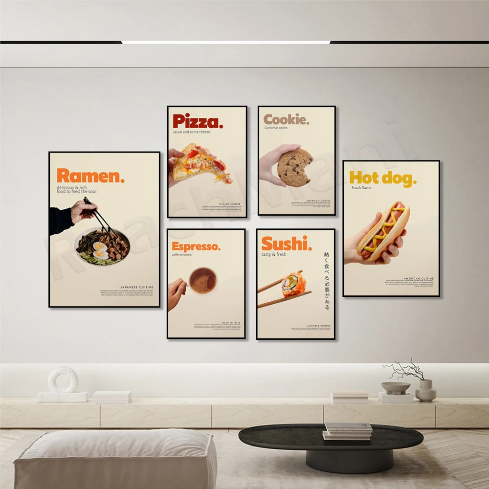 Паста эспрессо пицца японский рамен суши американская хот-дог печенье гамбургер