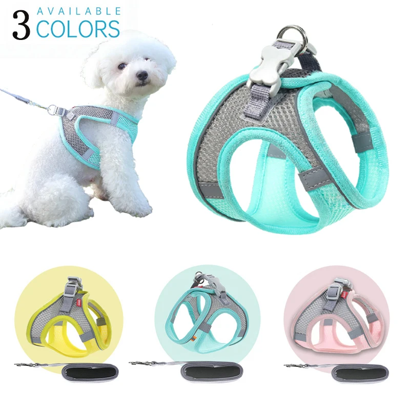 

Pet Dog Leash Dog Chest Strap Foam Handle Reflective Breathable Adjustable Small Dog Walking Leash Ajustable Chaleco Correa